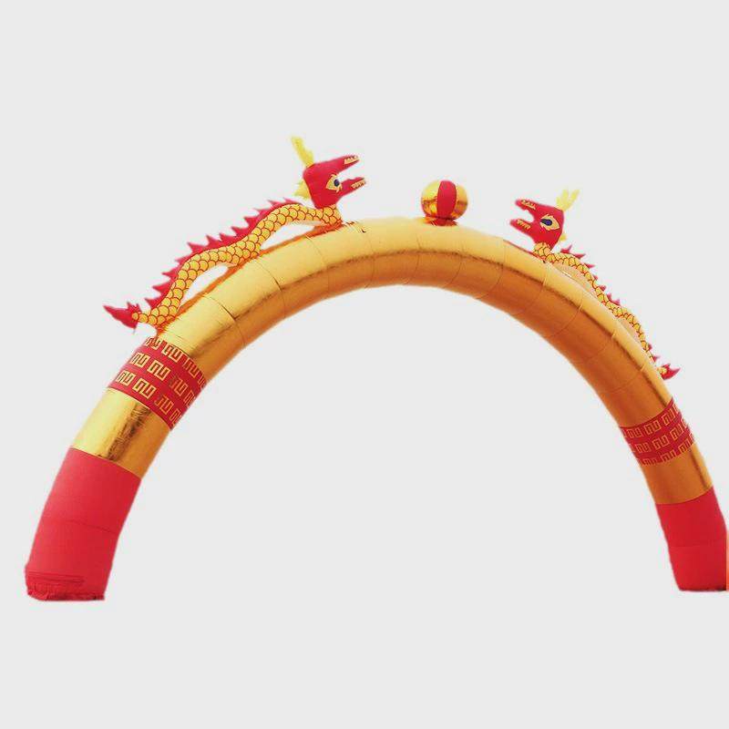 金色雙龍拱門 從源頭工廠到慶典現(xiàn)場，締造每一個(gè)吉慶時(shí)刻